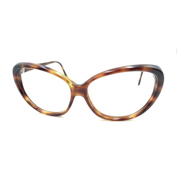 Jean Louis Scherrer Vintage Jakky'O Tortoise Brown Cat Eye Sunglasses Frames 130 - Picture 8 of 12